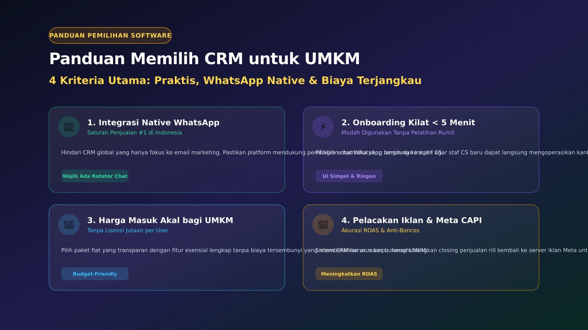 Panduan Memilih Aplikasi CRM yang Tepat untuk UMKM & Bisnis Berkembang